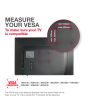 TTAP FS2-BLACK Floor Pedestal TV Stand (32inch-65inch)
