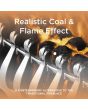 Warmlite WL45048 Chrome Whitby 2Kw Electric Inset Fire With Remote
