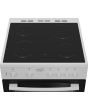 Zenith ZE605W White 60Cm Twin Cavity Electric Cooker With Ceramic Hob