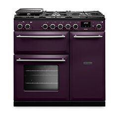 Aga Rangemaster AURA90DFP/19330 Plum 90Cm Dual Fuel Range Cooker