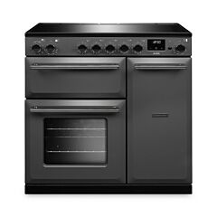 Aga Rangemaster AURA90EIP/19285 Slate 90Cm Electric Range Cooker With Induction Hob