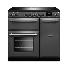 Aga Rangemaster AURA90EIP/19333 Slate 90Cm Electric Range Cooker With Induction Hob