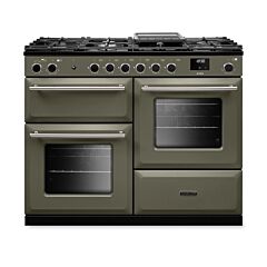 Aga Rangemaster AURO110DF/19361 River Bed Auro 110 Cm Dual Fuel Range Cooker With Nickel Trim