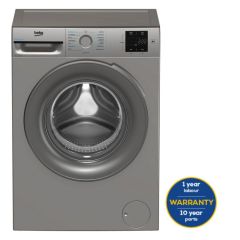 Beko BMN3WT3841S Silver 8Kg/ 1400 Rpm Washing Machine