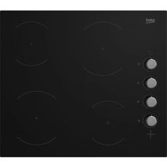 Beko CIHYV21B Ceramic Built In Black Electric Hob - 58Cm
