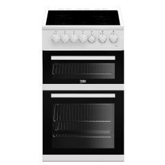 Beko EDVC503W 50Cm Double Oven Electric Cooker
 in white