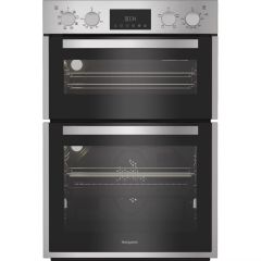 Hotpoint DIH82DIX Stainless Steel Built In Electric Double Oven With Telescopic Shelf
