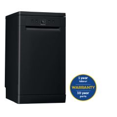 Hotpoint HSFE1B19BUKN Black Slimline Dishwasher With 10 Place Settings