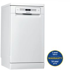 Hotpoint HSFO3T223WUKN White 45Cm Slimline Dishwasher With 10 Place Settings