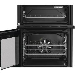 Hotpoint HTE6VDCB1 Black 60Cm Wide Twin Cavity Electric Cooker With Ceramic Hob