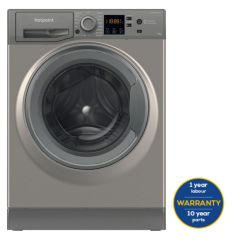 Hotpoint NSWM1046GGUK Graphite 10Kg/ 1400 Rpm Washing Machine