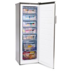 Iceking RZ245ES Silver 60Cm Wide Manual Defrost Tall Freezer