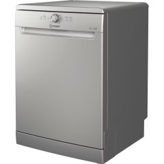 Indesit D2FHK26SUK Silver Full Size Dishwasher With 14 Places 