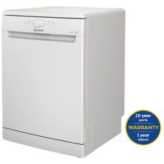 Indesit D2FHK26UK White Full Size Dishwasher With 14 Places