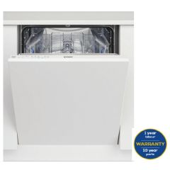 Indesit D2IHL326UK Fully Integrated Full Size Dishwasher With 14 Places