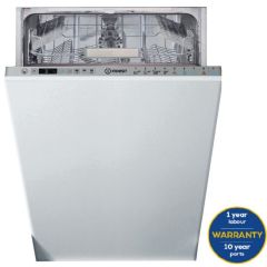 Indesit DSIO3T224EZUKN Fully Integrated Slim Dishwasher With 10 Place Settings