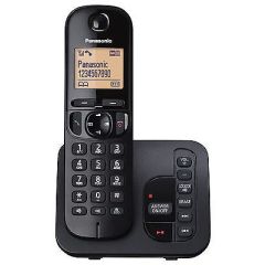 Panasonic KXTGC220EB Digital Cordless Phone with TAM + Call Blocking