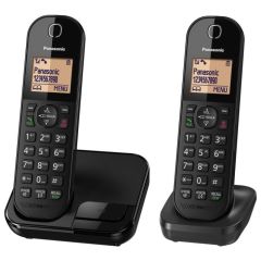 Panasonic KXTGC412EB Digital Cordless Phone (Twin Handset)