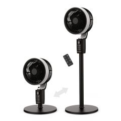 Rediffusion REDAC04BK Black Oscillating Adjustable Height Pedestal Fan