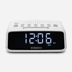 Roberts Radio ORTUSFMWHT White Ortus FM Dual Alarm FM Radio