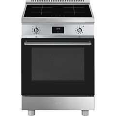 Smeg C6IPXT2 60X60cm Concert Classic Full Electric Cooker With Induction Hob