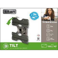 Titan TV Wall Bracket Tilt (24"-43")

