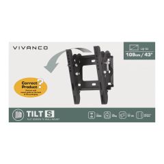 Vivanco Easy Shopping Tilt Wallmount (24"-43")