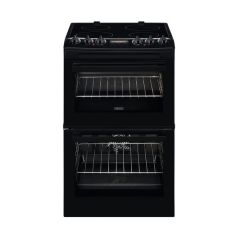 Zanussi ZCV46250BA 55Cm Electric Cooker With Double Oven