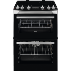 Zanussi ZCV66078XA 60Cm Double Oven Electric Cooker
