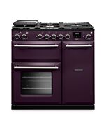 Aga Rangemaster AURA90DFP/19330 Plum 90Cm Dual Fuel Range Cooker