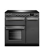 Aga Rangemaster AURA90EIP/19333 Slate 90Cm Electric Range Cooker With Induction Hob