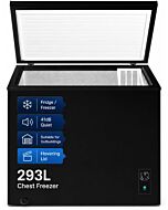 Cookology CCFZ300BK Black 293L Chest Freezer W106.5