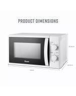 Swan SM4420WHT White 20L/700W Manual Microwave