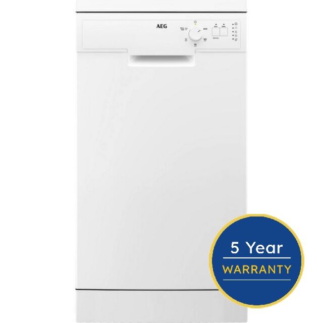 Aeg FFX52507ZW White Slimline Dishwasher With 10 Places