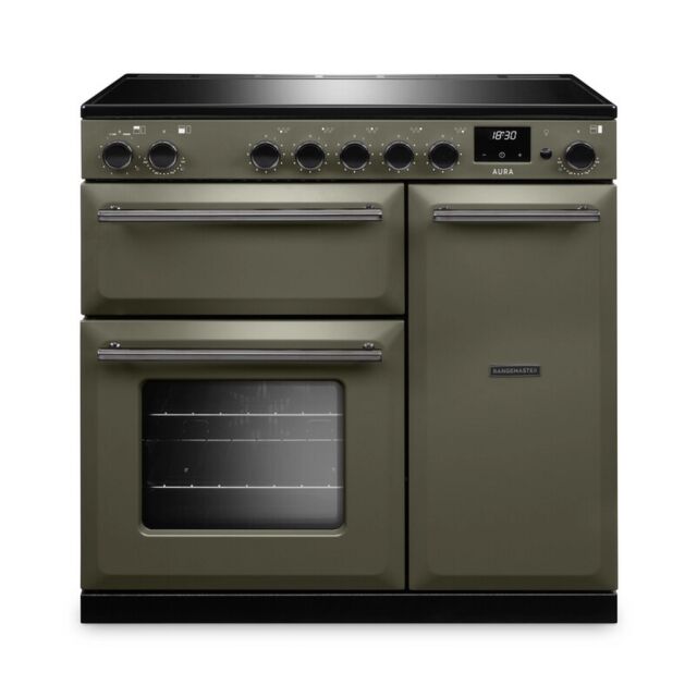 Aga Rangemaster AURA90EIP/19289 River Bed 90Cm Electric Range Cooker With Induction Hob