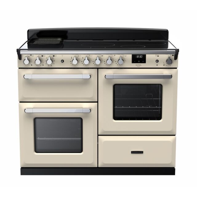 Aga Rangemaster ESDLO110EIPPCR Pale Cream Estel Deluxe 110Cm Rangecooker With Induction Hob