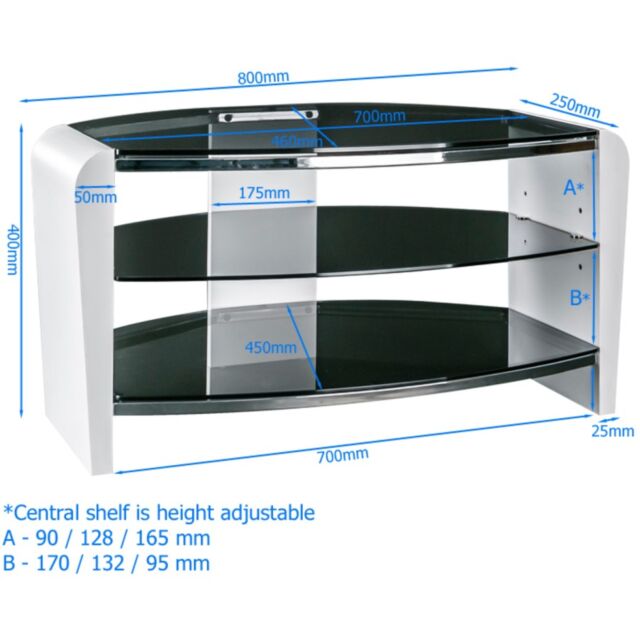 Alphason FRN800/3-W Compact TV Stand FOR TVS UP TO 37inch