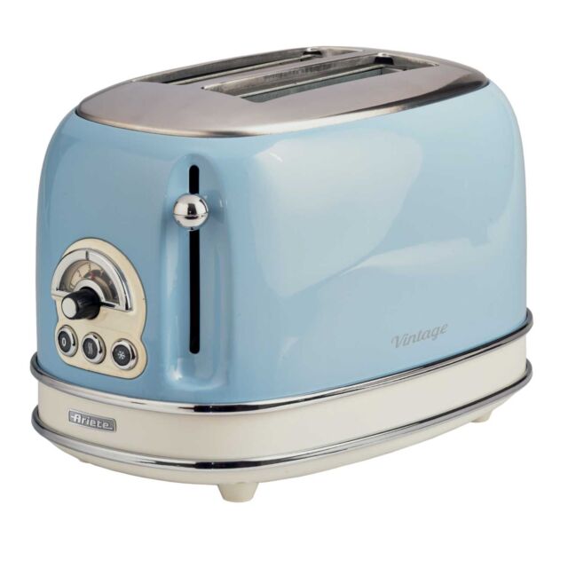 Ariete Vintage Style 2 Slice Toaster Blue