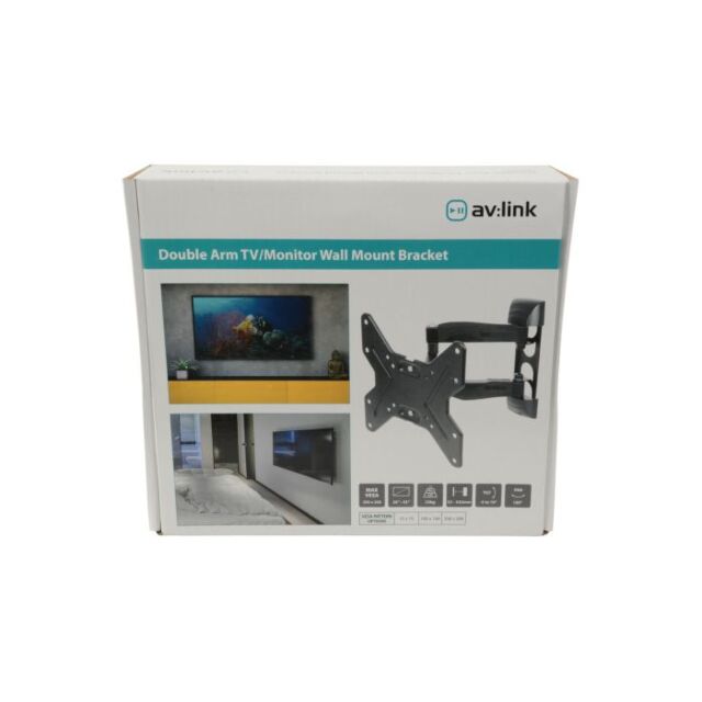 AVLink Full Motion Double Arm Tv Wall Bracket