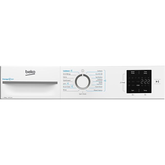 Beko B3W31041W White 10Kg/ 1400 Rpm Washing Machine