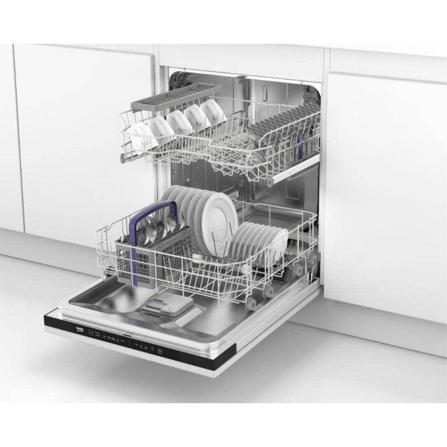 Beko DIN15C20 Fully Integrated Dishwasher With 14 Places