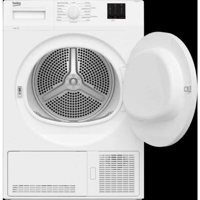Beko DTKCE80021W White 8Kg Condenser Tumble Dryer With Sensor Programmes