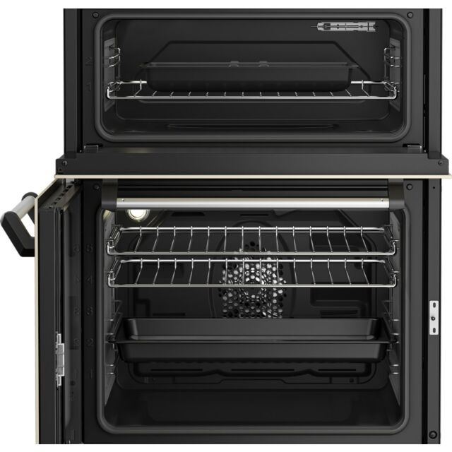 Beko GRB61CVC Cream Leisure 60Cm Double Oven Electric Range Style Cooker