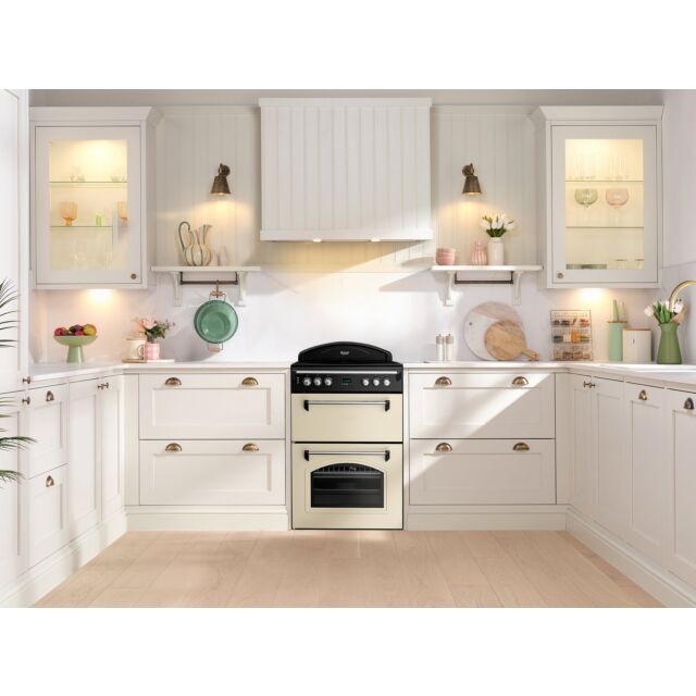 Beko GRB61CVC Cream Leisure 60Cm Double Oven Electric Range Style Cooker