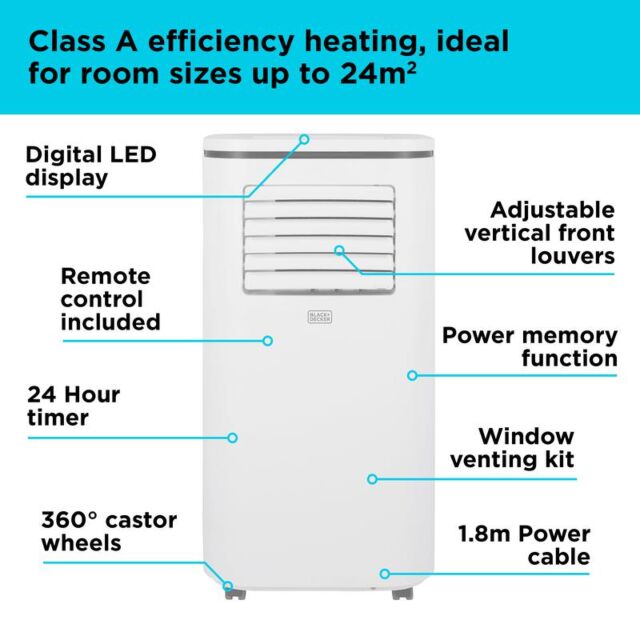 Black And Decker BXAC40011GB 12000 Btu 4 In 1 Air Conditioner