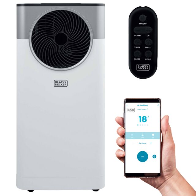 Black And Decker BXAC40033GB Portable 7000 Btu 3 In 1 Smart Air Conditioner