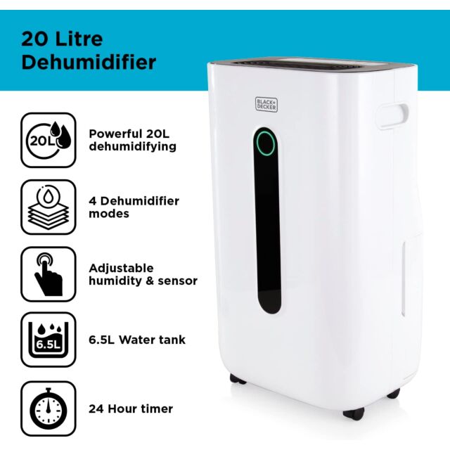 Black And Decker BXE60004GB 20 L Dehumidifier
