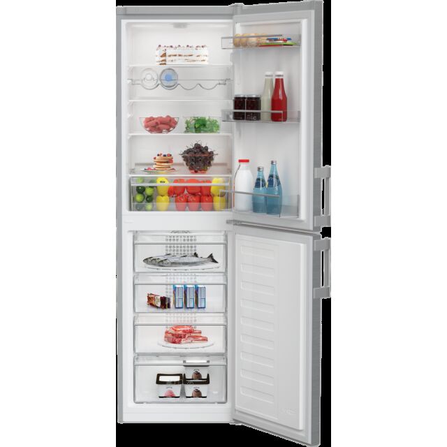 Blomberg KGM4553PS 54Cm Frost Free Fridge Freezer In Stainless Steel 193/69 L