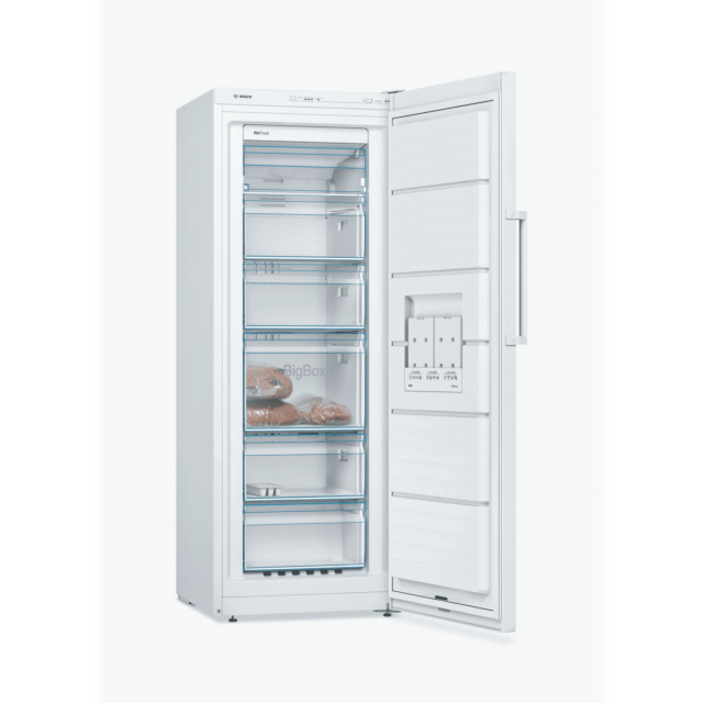 Bosch GSN29VWEVG White 60 Cm Wide No Frost Tall Freezer With 200 Litre Capacity H161 X W60cm