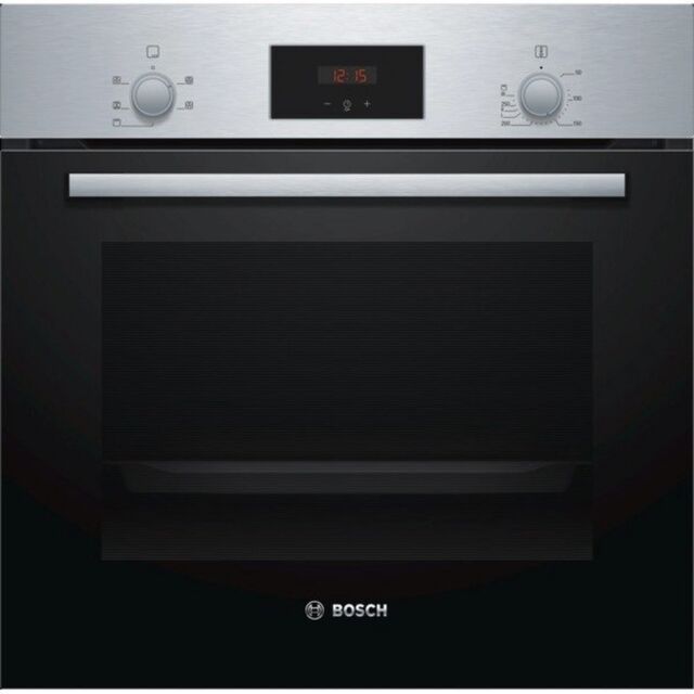 Bosch HHF113BR0B Built In Electric Single Oven
with 66 Litres Capacity and 3D Hot Air